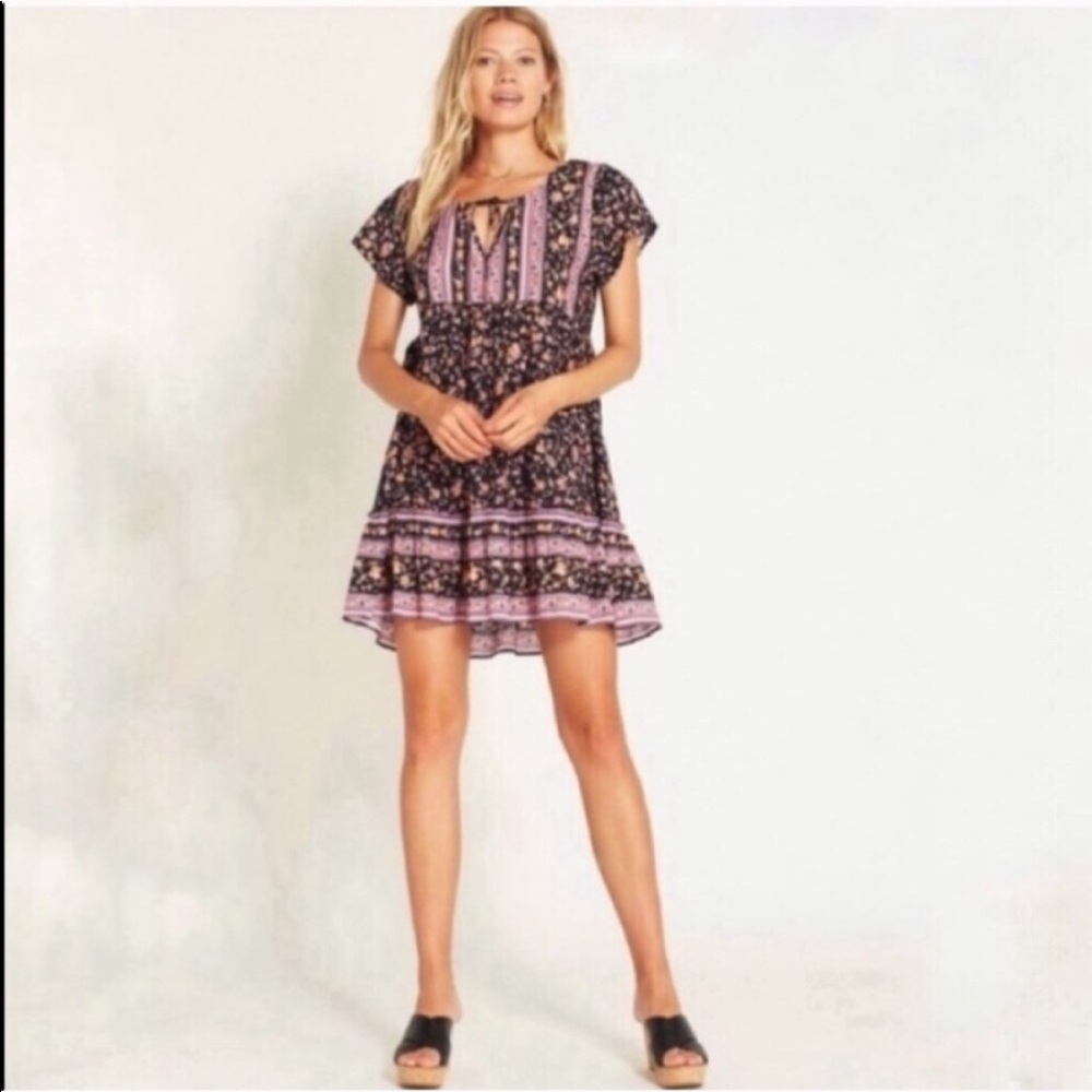 ARNHEM Bloom babydoll mini dress nightshade floral - Picture 11 of 12